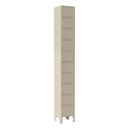 Durham Mfg Cell Phone Locker, 9"x5-3/4", Steel, Tan 620-75