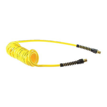 Coilhose Pneumatics Flexcoil 3/8" ID x 20' 3/8" MPT Rigid Yellow CO PU38-20-Y
