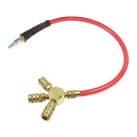 Coilhose Pneumatics Flxl Mnfld Ass 24" 1/4 Indl Intr Transparent Red CO FP0624C-15XTR