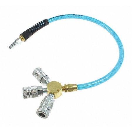 Coilhose Pneumatics Flxl Mnfld Ass 36" 3/8 Indl Inter Transparent Blue CO FP0636C-58C