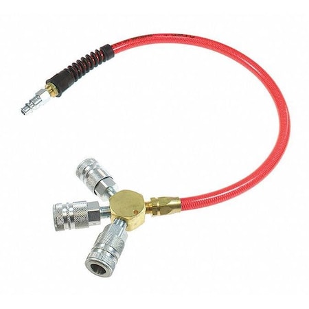 Coilhose Pneumatics Flxl Mnfld Ass 36" 3/8 Indl Intr Transparent Red CO FP0636C-58CTR