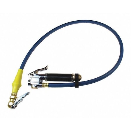 Coilhose Pneumatics Inflator Gauge Lock-On Chuck 10-120PSI 36" CO TGC129