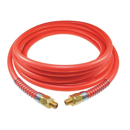 Coilhose Pneumatics PVC Hose 3/8" x 100' x 1/4" MPT Orange CO GF61004Q