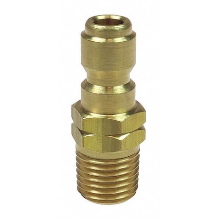 Coilhose Pneumatics Straight Through Connector Brass 1/4" MPT CO 1101STB