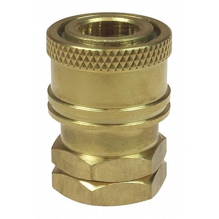 Coilhose Pneumatics Straight Through Coupler Brass 1/4" FPT CO 110ST