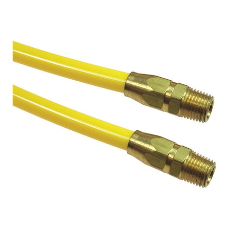 Coilhose Pneumatics Flexcoil 1/4" ID x 50' 1/4" MPT Rigid Yellow CO PR14-50-Y