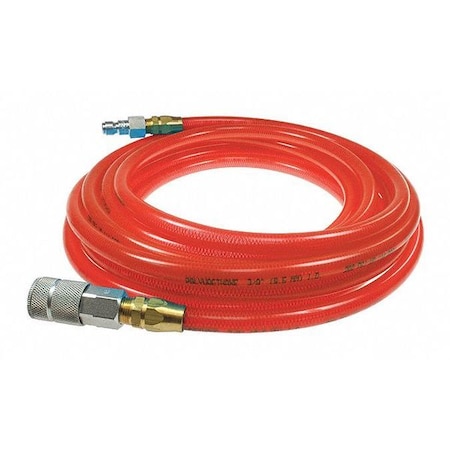 Coilhose Pneumatics Flexeel Hose 3/8" ID x 100' Transparent Red CO PFE6100TR59C