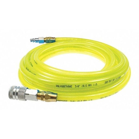 Coilhose Pneumatics Flexeel Hose 3/8" ID x 100' Transparent Yellow CO PFE6100TY58C