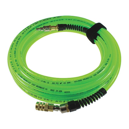 Coilhose Pneumatics Flexeel Max 1/4" ID x 50' 1/4" Auto CO PFX4050GS16XS