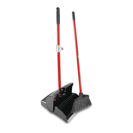 Libman Lobby Pan/Broom Set, Closed, Rbbr Lip, PK2 1193