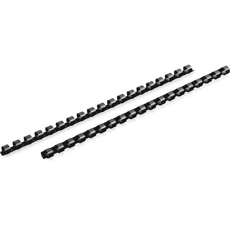 Mead CombBind Binding Spines/Spirals/Coils/Combs, 3/8", 55 Sheet Capacity, Black,(4000132) (Pack of 4)