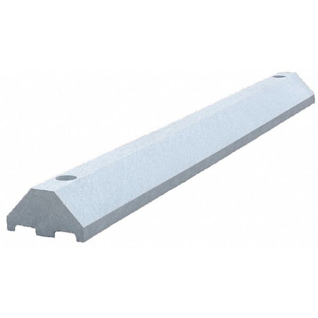 Plastics R Unique Parking Blocks, 3 in Height, 4 ft Length, Ultra Gray ULTRA3648PBG-SPIKES