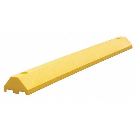 Plastics R Unique Parking Blocks, 3 in Height, 4 ft Length, Ultra Yellow ULTRA3648PBY-LAGS