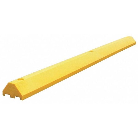 Plastics R Unique Parking Blocks, 3 in Height, 6 ft Length, Ultra Yellow ULTRA3672PBY-SPIKES