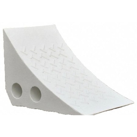 Plastics R Unique Parking Wheel Chock, Plastic, White PWC-W