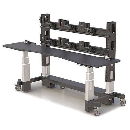 Afc Industries Adjustable Sit Stand Up Security Desk 772175G