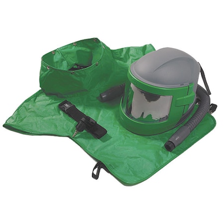 Gvs-Rpb Blast Helmet, Green/Gray/Black, RPB Nova 3 - Flow Control, Nylon Cape, Nova 3 NV3-702-50