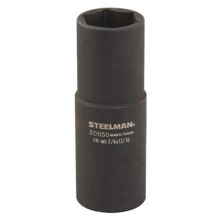 Steelman 1/2" Drive Impact Socket black oxide, Flip   3/4" x 13/16 301150
