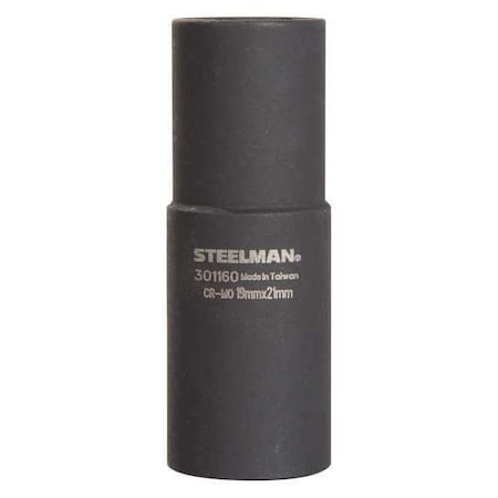 Steelman 1/2" Drive Impact Socket black oxide, Flip 19/21mm 301160