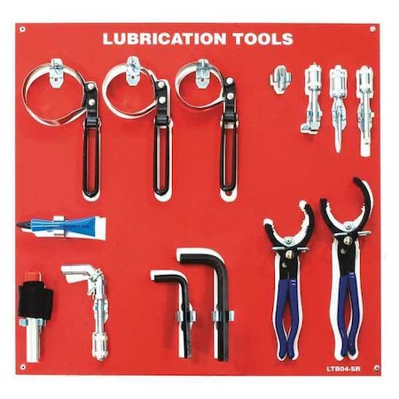 Steelman Lubrication Tool Board, Tools LTB04-SR-WT
