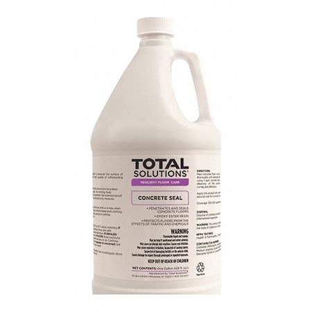 Total Solutions Concrete Seal, 1 gal, Amber, Epoxy Ester Base 1245041