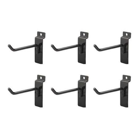 Easy Living Hooks, Black, 4", 45 deg., PK6 01100679