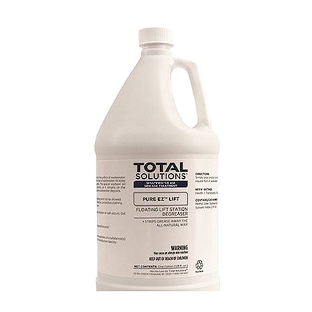 Total Solutions Lift Station Degreaser, 1 Gal Jug, Liquid, Green, 4 PK 7015041