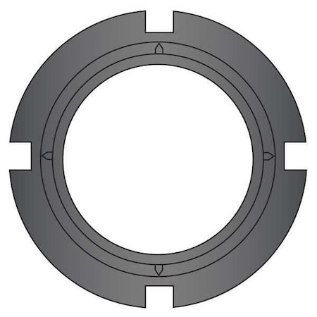 Huyett Lock Nut, 3.137, Steel, Not Graded, Plain AN-16