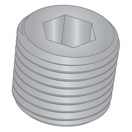 Huyett Pipe Plug, 1/16", Hex Socket, Stnlss Steel PP-0062E31-S6PL