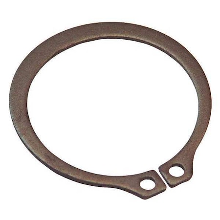 Rotor Clip External Retaining Ring, Steel Black Phosphate Finish, 0.984 in Shaft Dia BSH-098