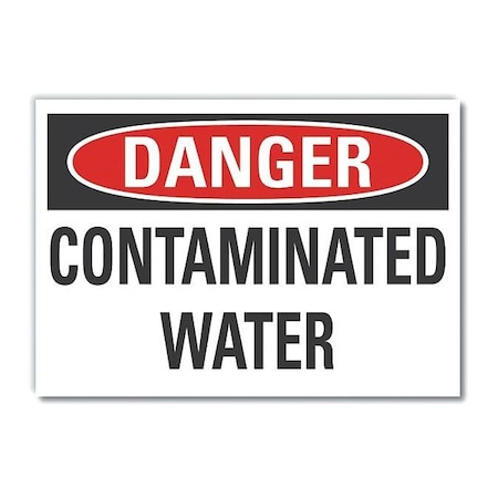Lyle Potable Water Danger Label, 5 in Height, 7 in Width, Polyester, Horizontal Rectangle, English LCU4-0404-ND_7X5
