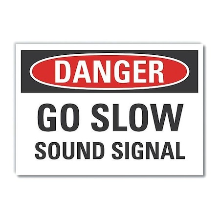 Lyle Lift Truck Traffic Danger Label, 7 in H, 10 in W, Polyester, Vertical Rectangle, LCU4-0433-ND_10X7 LCU4-0433-ND_10X7