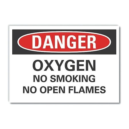 Lyle Danger Sign, 5 in H, 7 in W, Polyester, Horizontal Rectangle, English, LCU4-0523-ND_7X5 LCU4-0523-ND_7X5
