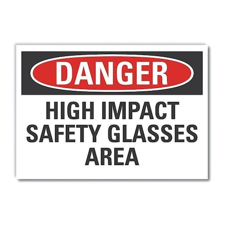 Lyle Decal Danger High Impact Safety, 7"x5" LCU4-0517-ND_7X5