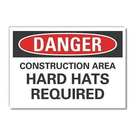 Lyle Danger Sign, 10" W, 7" H, 0.004" Thickness, LCU4-0548-ED_10x7 LCU4-0548-ED_10x7