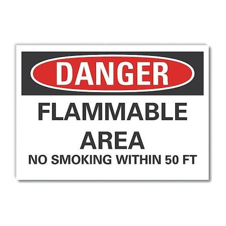 Lyle Danger Sign, 7" H, 10" W, Non-PVC Polymer, Vertical Rectangle, English, LCU4-0571-ED_10x7 LCU4-0571-ED_10x7