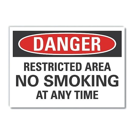 Lyle Danger Sign, 10" H, 14 in W, Non-PVC Polymer, Horizontal Rectangle, English, LCU4-0572-ED_14x10 LCU4-0572-ED_14x10