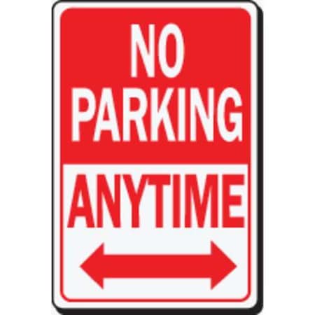 Hy-Ko Reflective Sign, No Parking Anytime, HD HW-1HDR