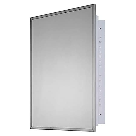 Ketcham 14" x 20" Deluxe Recessed Mounted SS Framed Medicine Cabinet 160