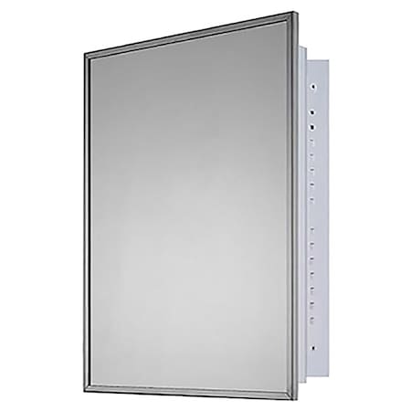 Ketcham 18" x 24" Deluxe Recessed Mounted SS Framed Medicine Cabinet 174