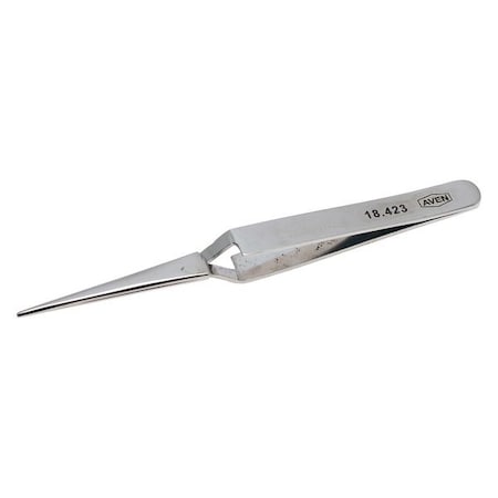 Aven Tweezers, Self Locking, 4-1/2" 18423