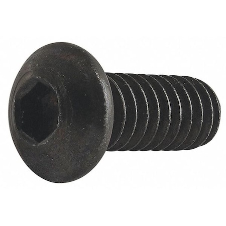 80/20 1/4"-20 Socket Head Cap Screw, Button-Head, Zinc Plated Steel, 5/8 in Length 3063