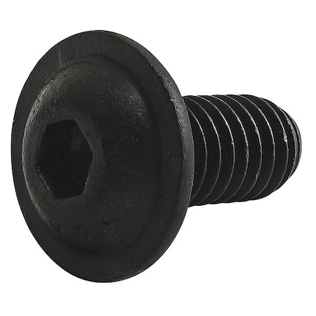 80/20 5/16"-18 Socket Head Cap Screw, Button Flanged, Zinc Plated Steel, 0.68 in Length 3330