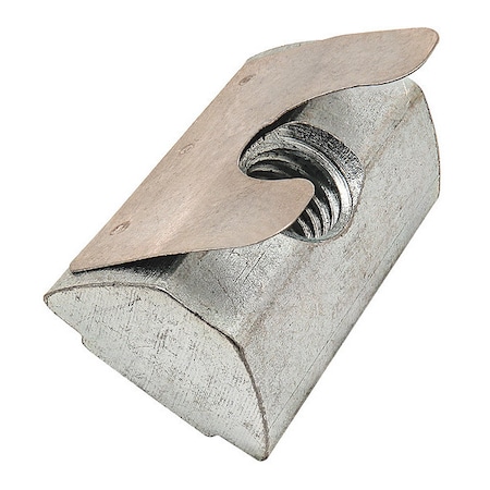 80/20 Roll-In T-Nut, Steel, Zinc-Plated 13033