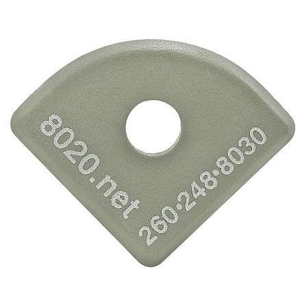 80/20 End Cap Gray W/Push-Ins 1517 2035GRA