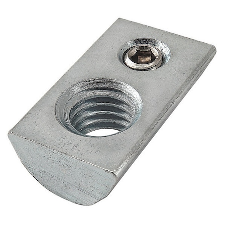 80/20 Drop-In T-Nut, Steel, Zinc-Plated 40-1988