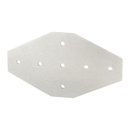 80/20 CrossJoiningPlate, Alum, Silver, 135mm, 6mm 45-4335