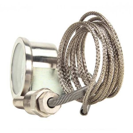 Stero Temp Gauge, Braided, 20 deg.-220 deg. F P65-1135
