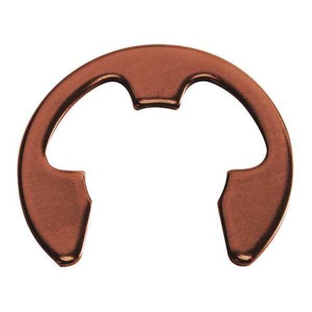 Rotor Clip External-E E-Clip, Steel, Copper Plated Finish E-004-BC