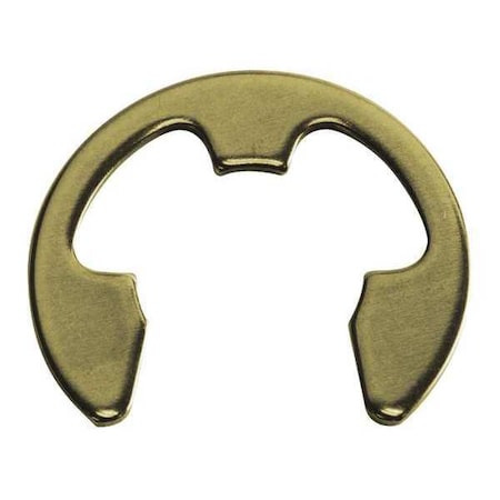 Rotor Clip External-E E-Clip, Steel Zinc Yellow Finish, 0.375 in Shaft Dia E-037-ZD